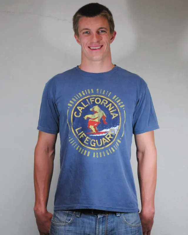 Huntington Beach Lifeguard Men's T-Shirt sold by Malibu Shirts