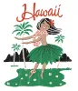 Hula Girl Hoodie sold by Malibu Shirts