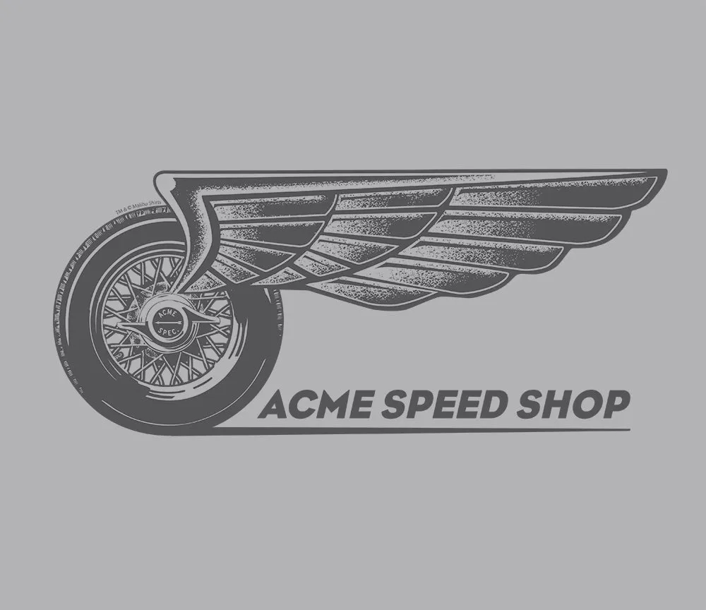 Acme Speed Shop Winged Wheel T-Shirt sold by Malibu Shirts product image thumbnail 2