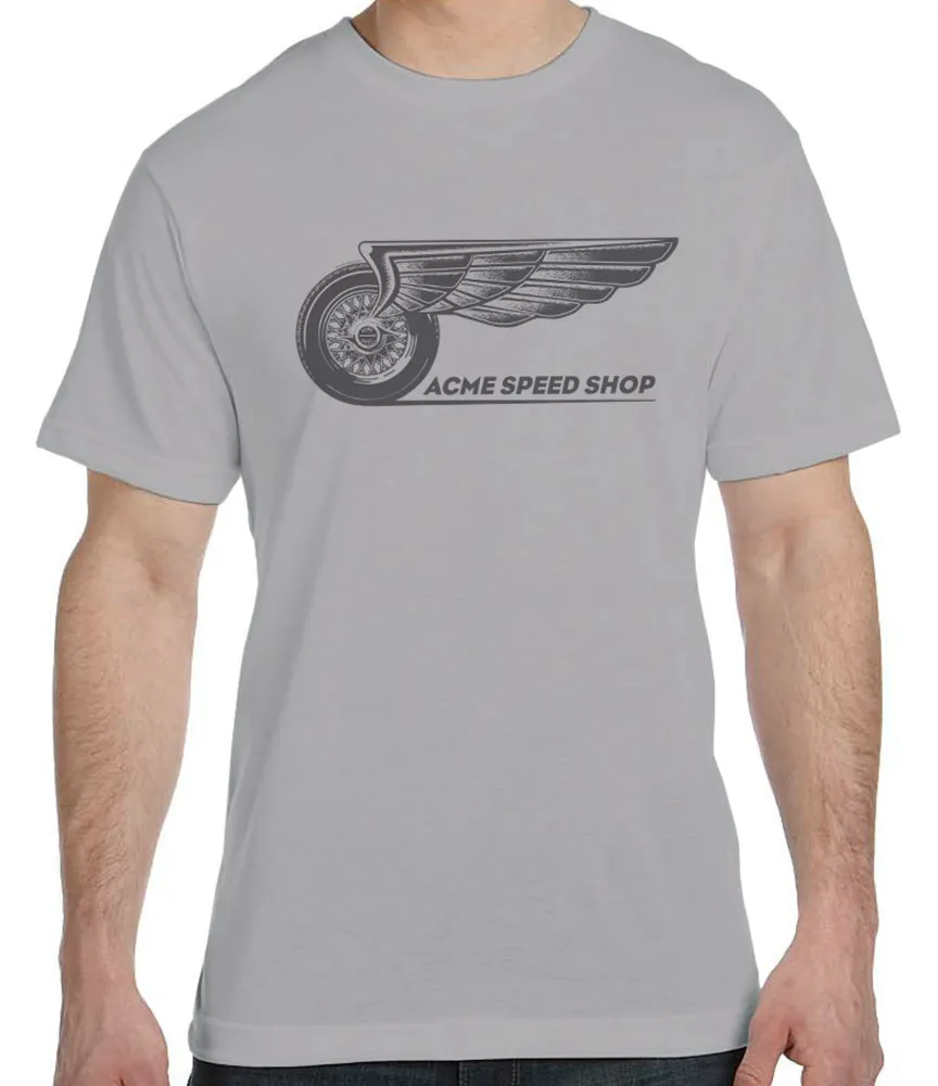 Acme Speed Shop Winged Wheel T-Shirt sold by Malibu Shirts