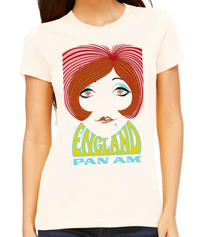 Pan Am England Women's T-shirt sold by Malibu Shirts