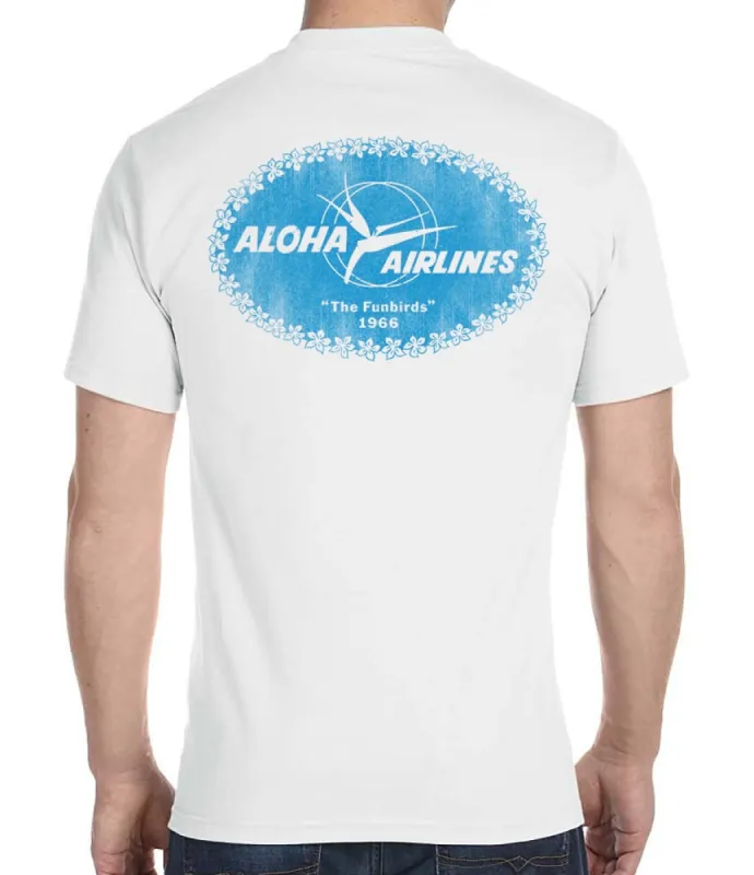 Aloha Airlines Funbirds 1966 Men's T-Shirt sold by Malibu Shirts