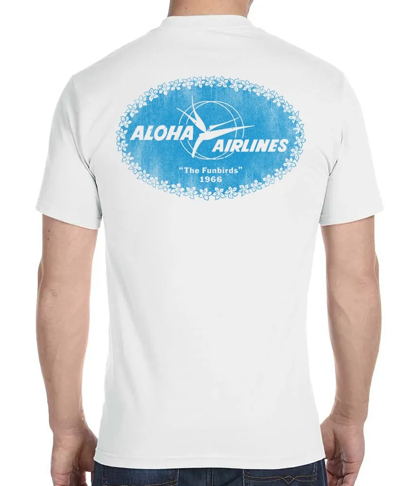 Aloha Airlines Funbirds 1966 Men's T-Shirt sold by Malibu Shirts