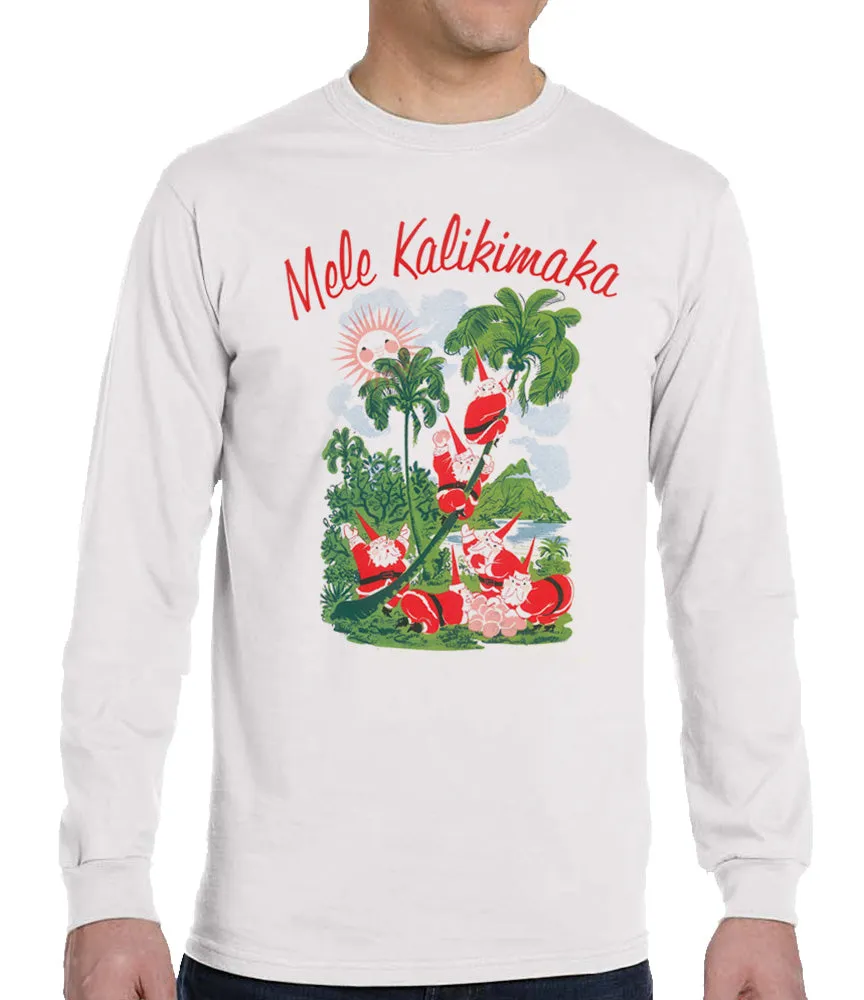 Men's (unisex) Mele Kalikimaka Long Sleeve sold by Malibu Shirts