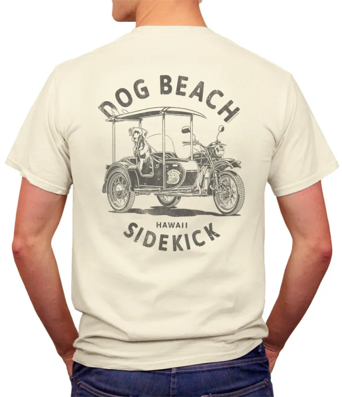Dog Beach Moto Side Kick T-Shirt sold by Malibu Shirts