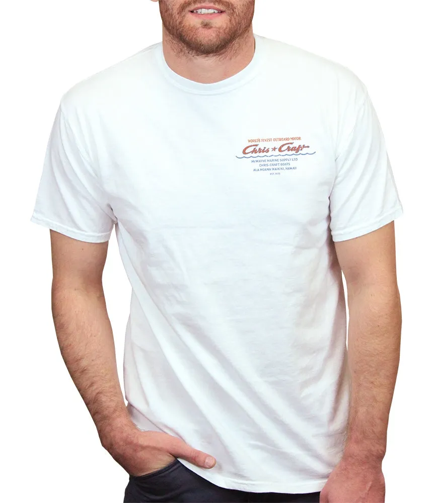 Chris Craft Motor Men's T-Shirt sold by Malibu Shirts product image thumbnail 3