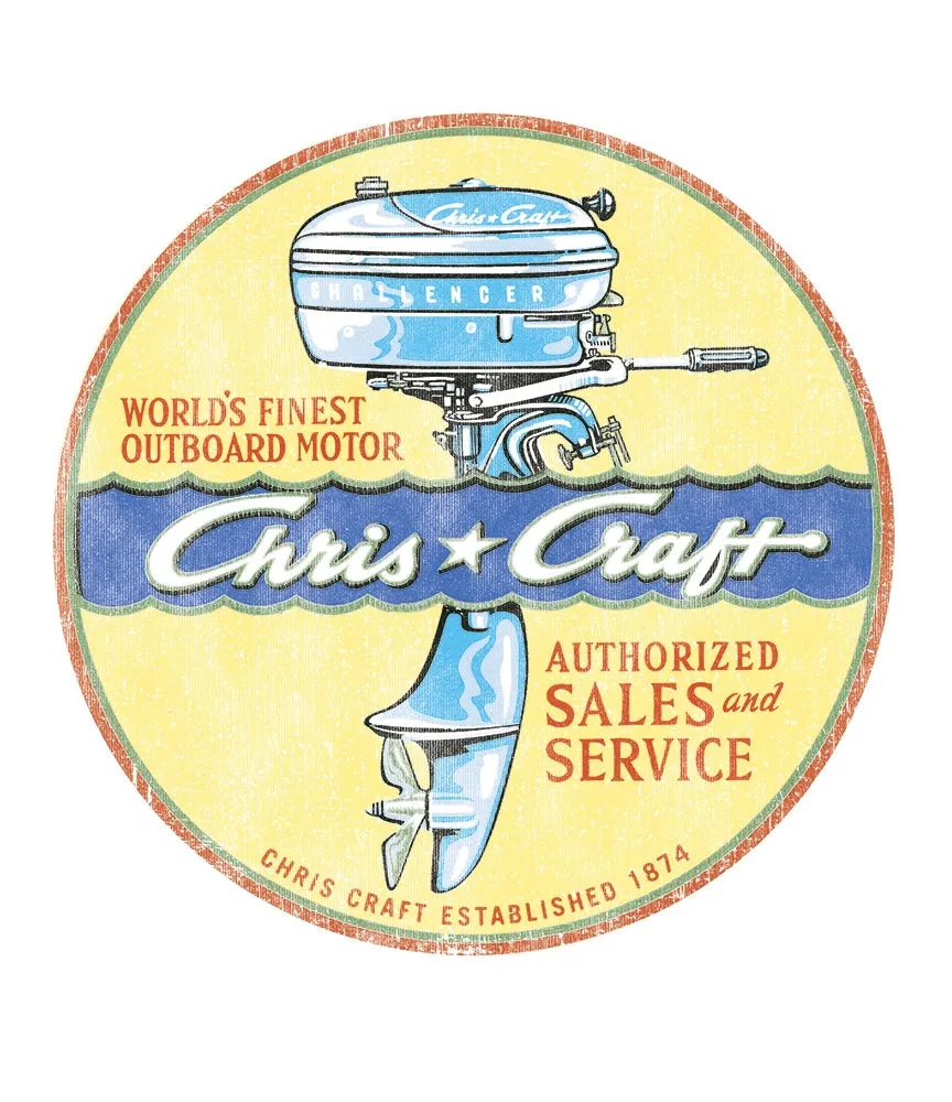 Chris Craft Motor Men's T-Shirt sold by Malibu Shirts product image thumbnail 2