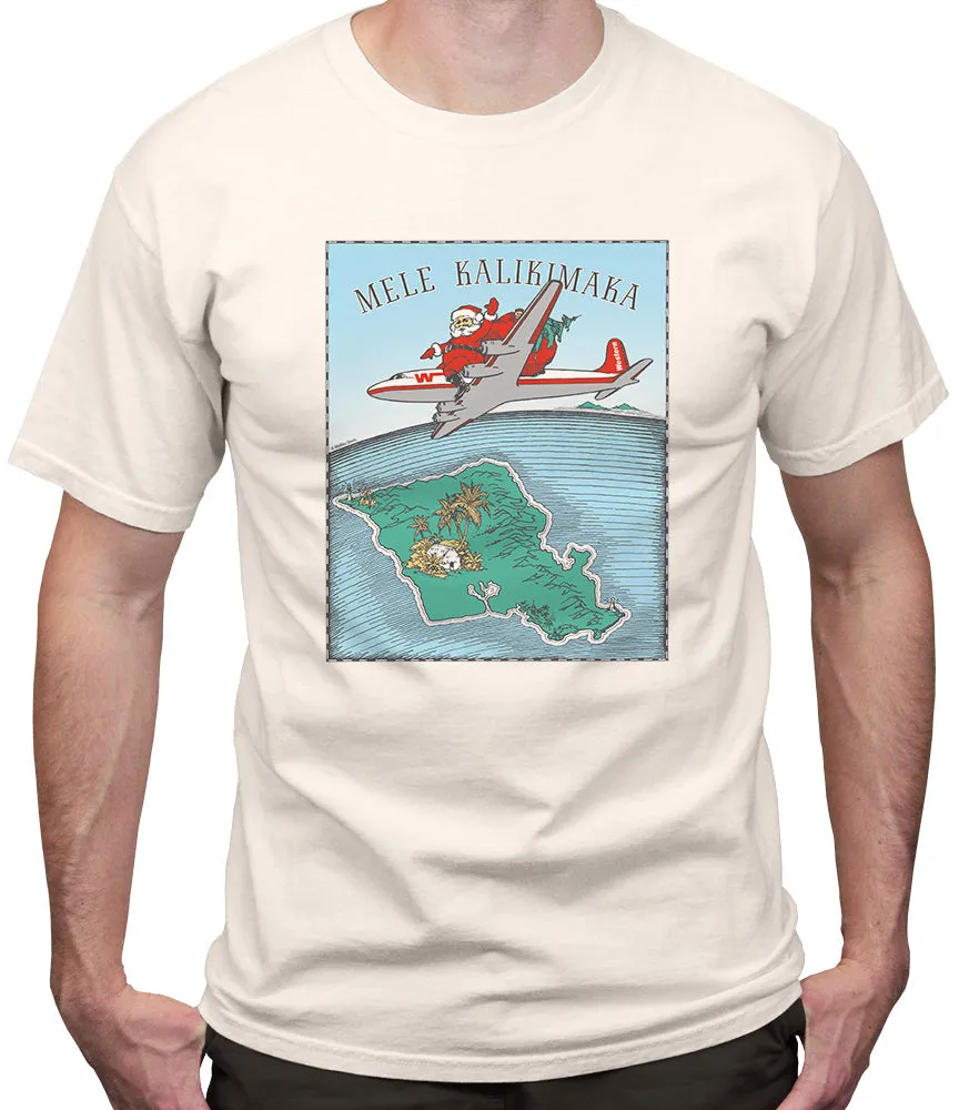 Western Airlines Santa T-Shirt sold by Malibu Shirts