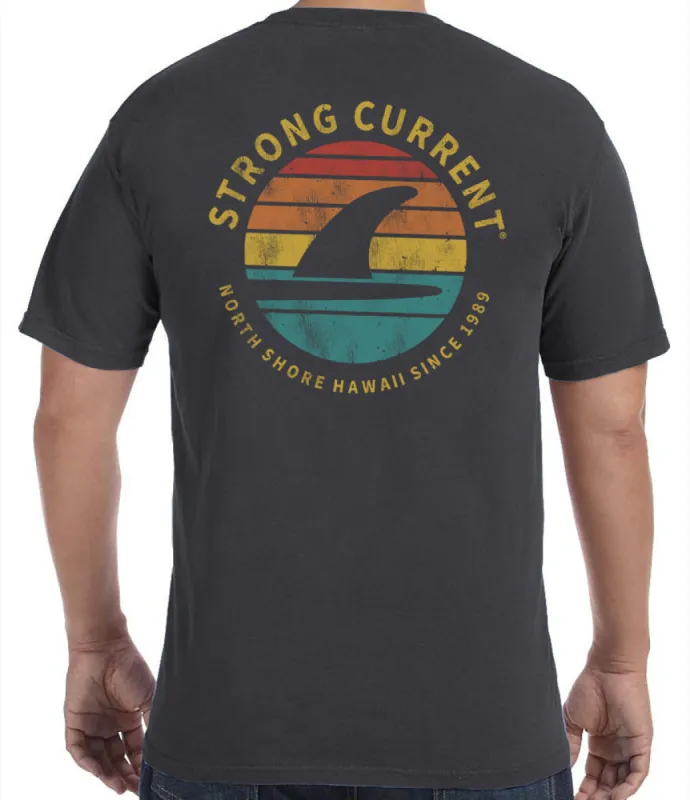 Strong Current Retro Fin T-Shirt sold by Malibu Shirts