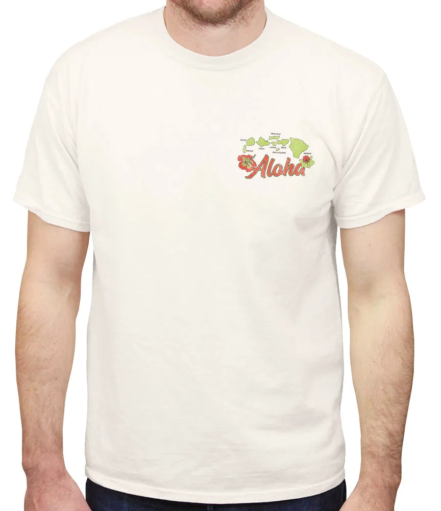 Aloha Islands Men's T-Shirt sold by Malibu Shirts product image thumbnail 3