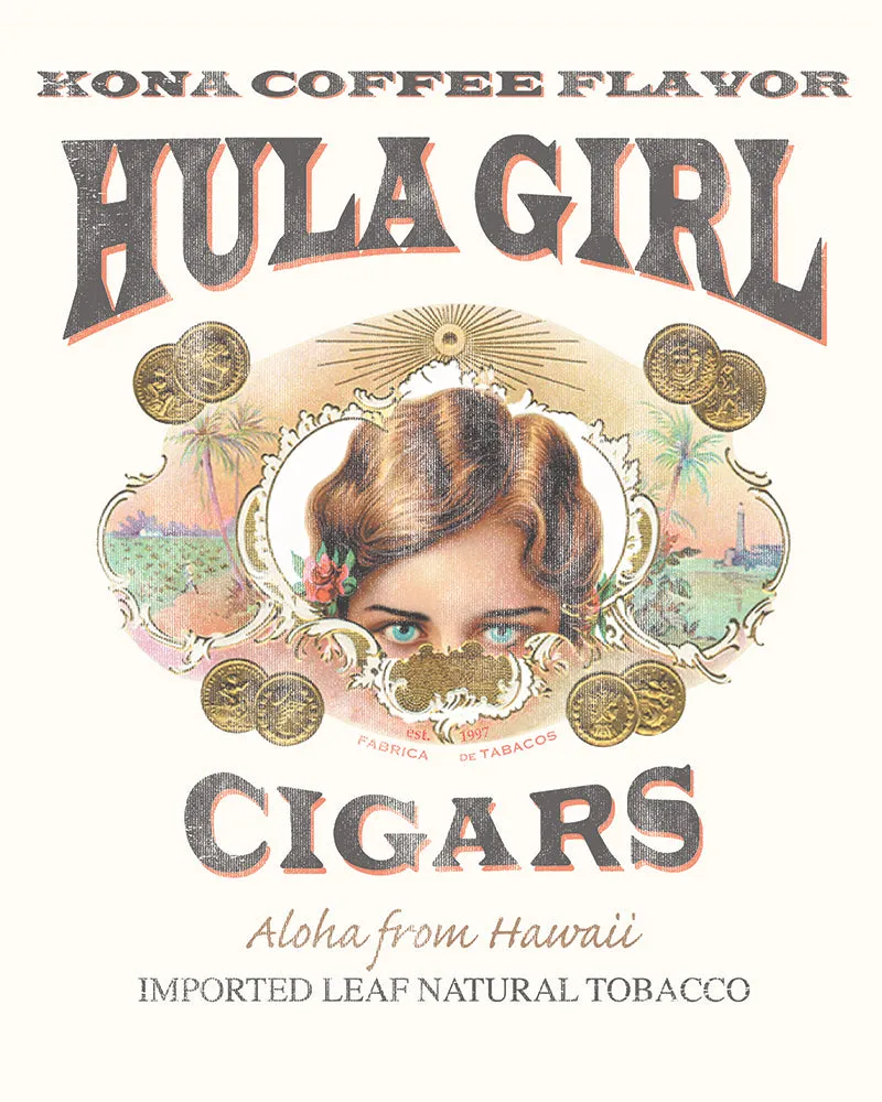 Men's Hula Girl Cigars T-Shirt sold by Malibu Shirts product image thumbnail 2