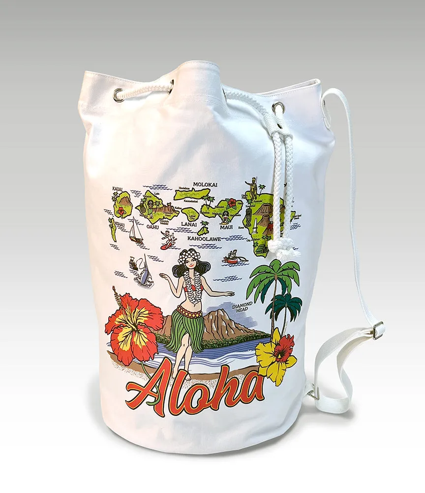 50th State Rope Cinch Beachbag sold by Malibu Shirts