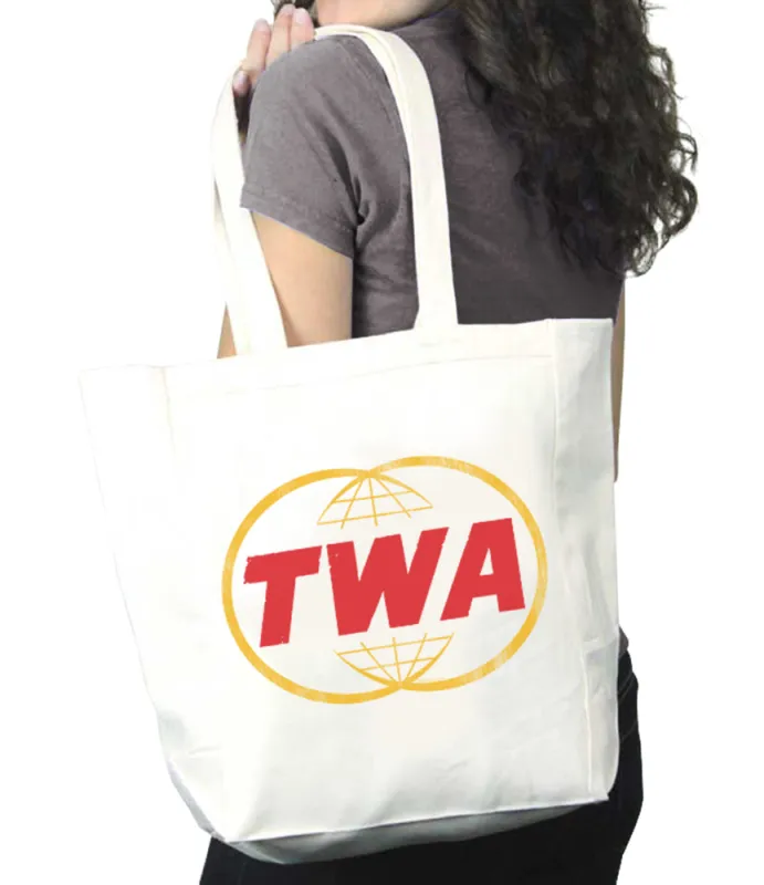 TWA Logo Tote Bag sold by Malibu Shirts