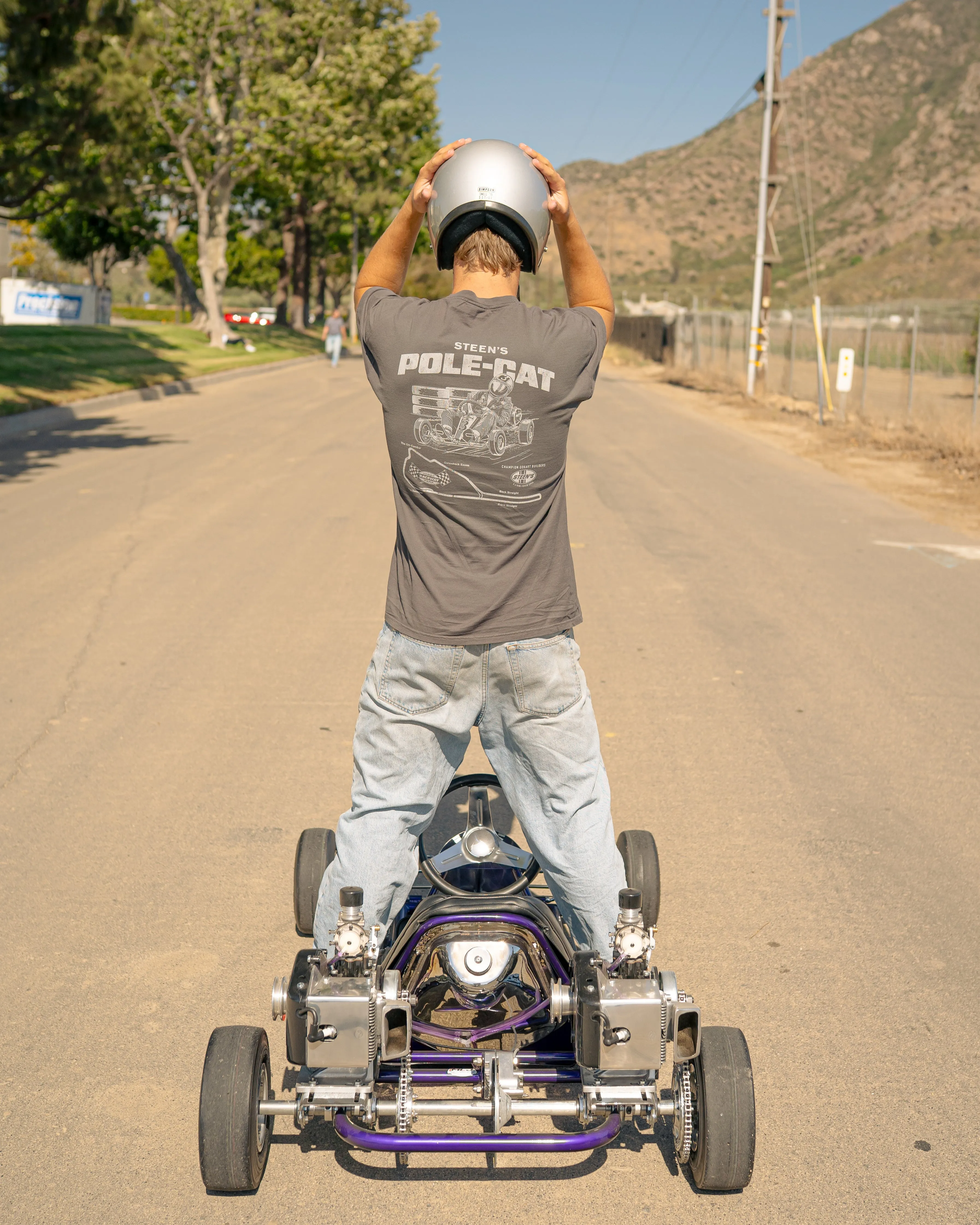 HRP Pole Cat Go Kart T-Shirt sold by Malibu Shirts product image thumbnail 2