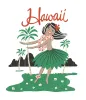 Hula Girl Women's T-Shirt sold by Malibu Shirts