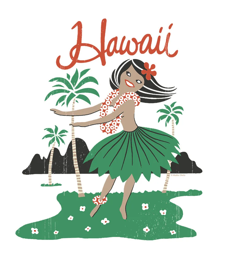 Hula Girl Women's T-Shirt sold by Malibu Shirts product image thumbnail 2