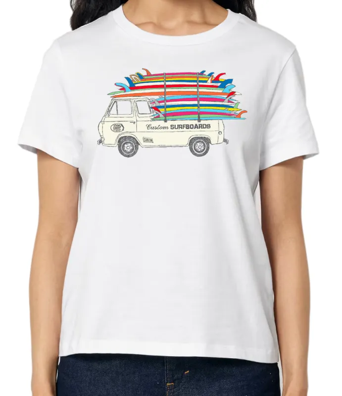 Clark Foam Stack Women's T-Shirt sold by Malibu Shirts