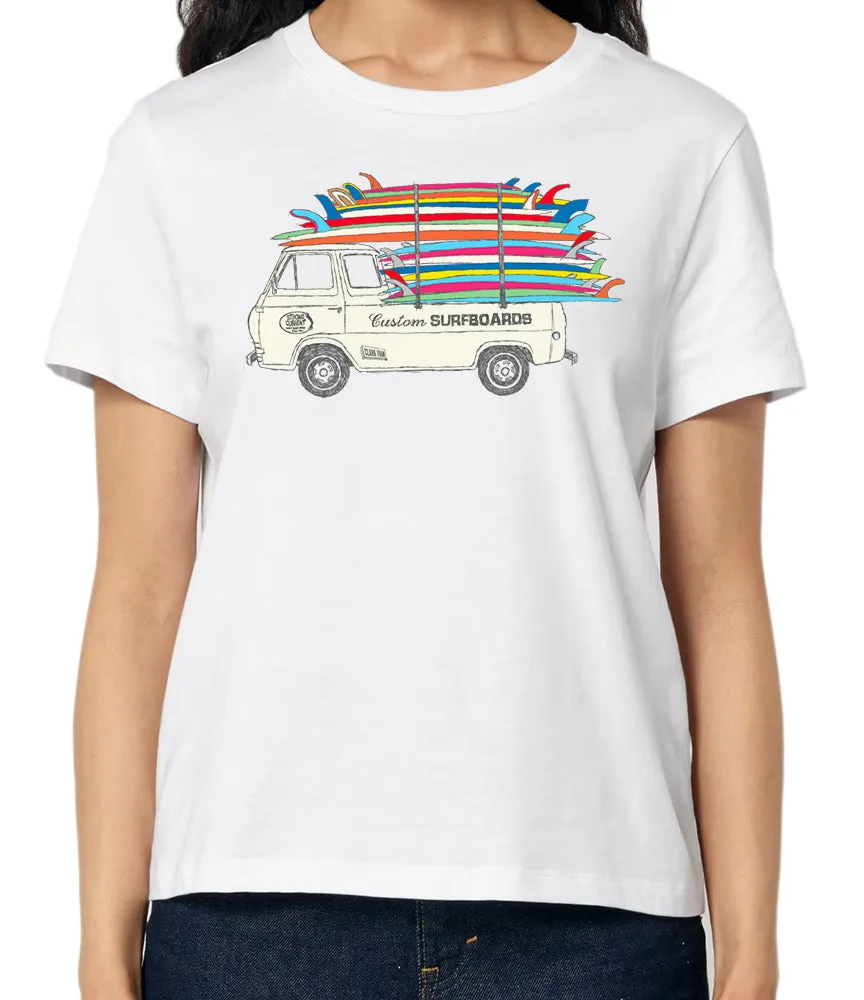 Clark Foam Stack Women's T-Shirt sold by Malibu Shirts