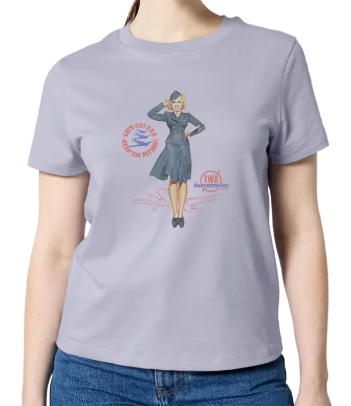 TWA Retro Pin-Up T-Shirt sold by Malibu Shirts