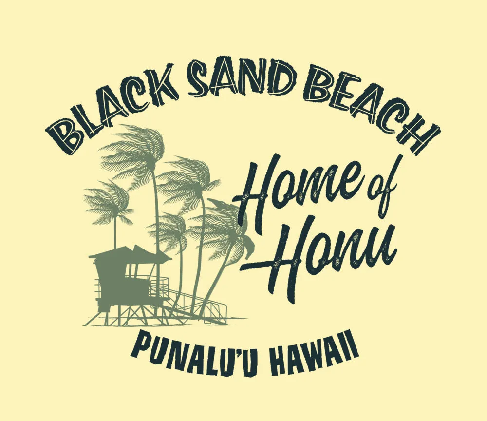 Black Sand Honu T-Shirt sold by Malibu Shirts product image thumbnail 4