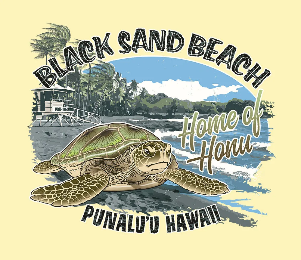 Black Sand Honu T-Shirt sold by Malibu Shirts product image thumbnail 2