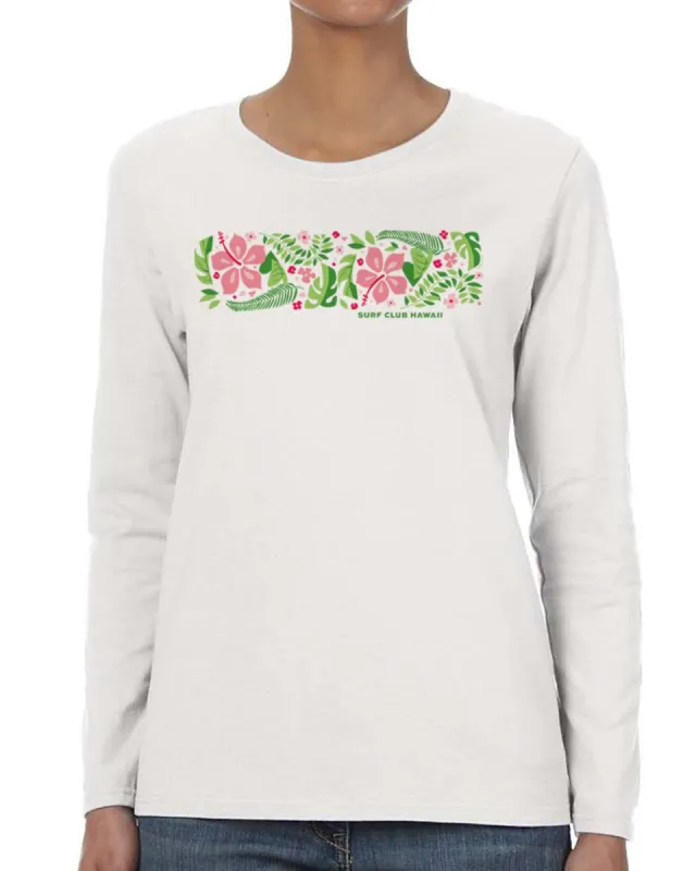 Surf Club Hawaii Retro Floral T-Shirt sold by Malibu Shirts
