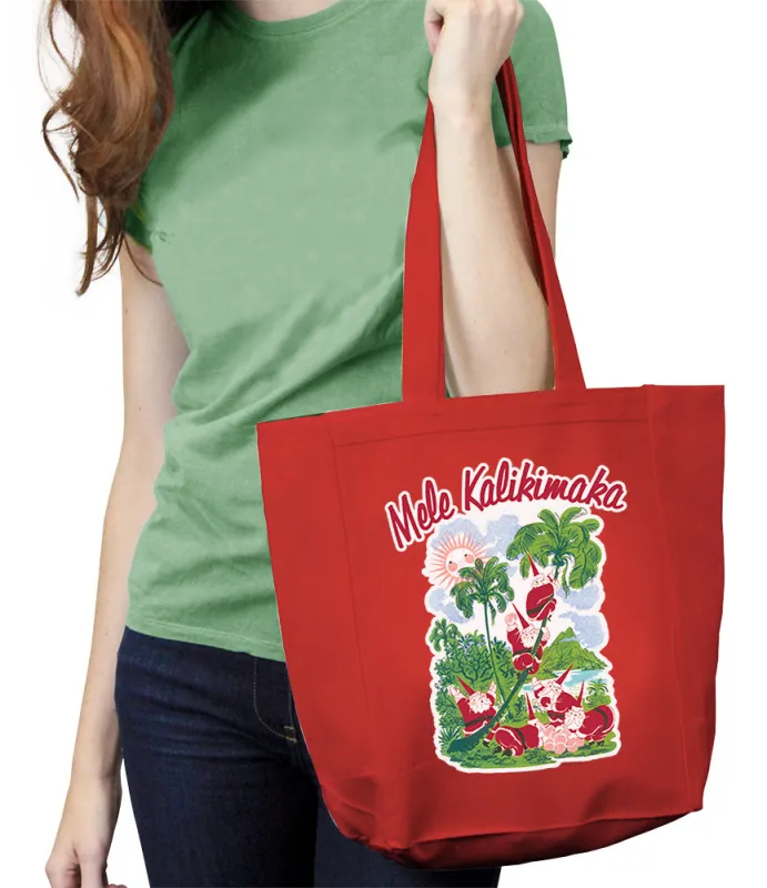 Mele Kalikimaka Tote Bag sold by Malibu Shirts