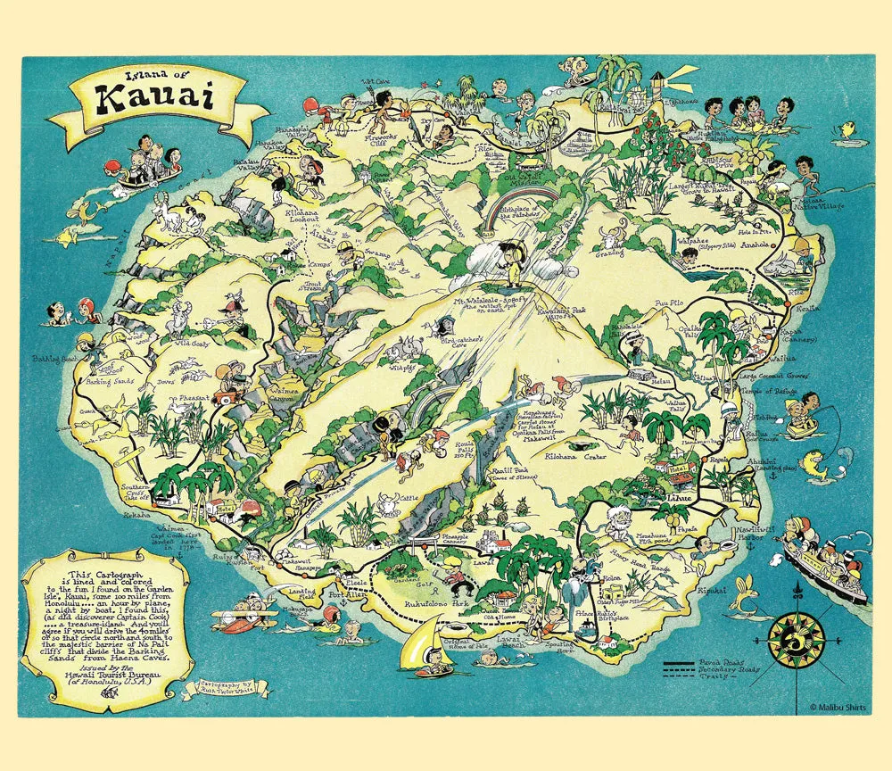 Kauai Poster T-Shirt sold by Malibu Shirts product image thumbnail 2