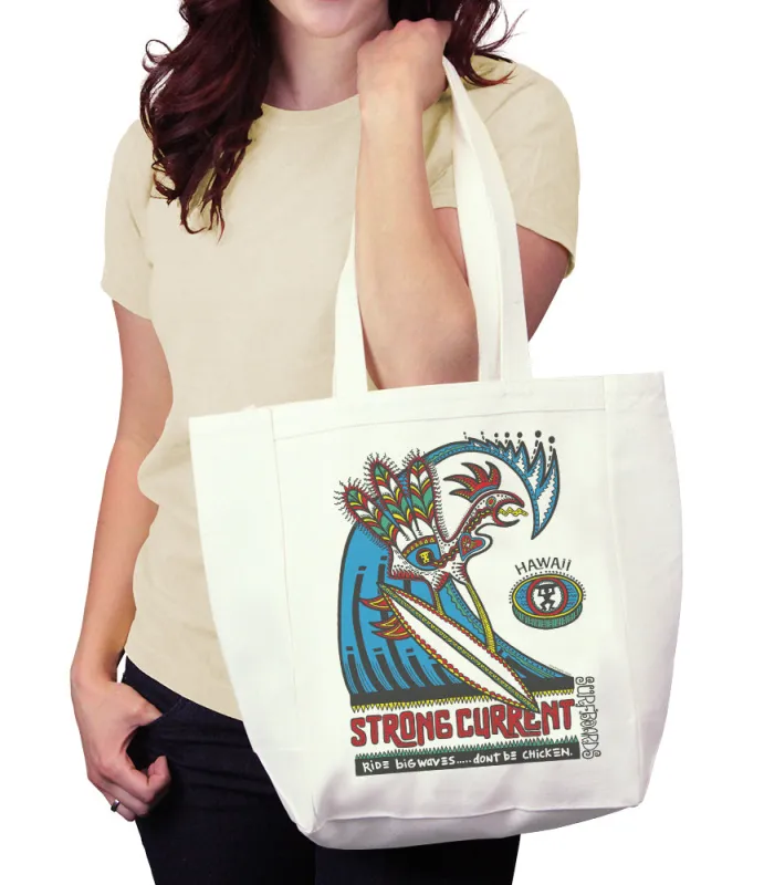 Strong Current Don't be Chicken Tote made by Malibu Shirts