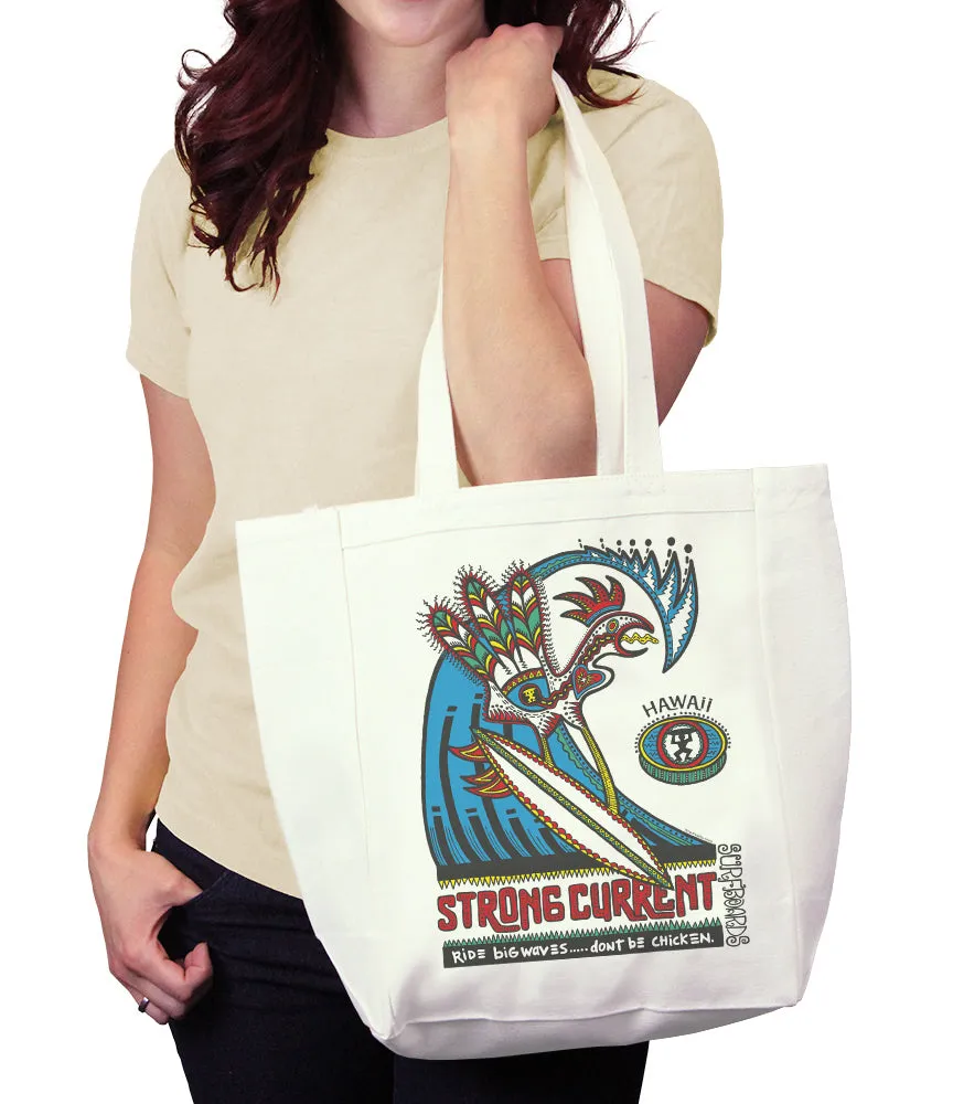 Strong Current Don't be Chicken Tote sold by Malibu Shirts