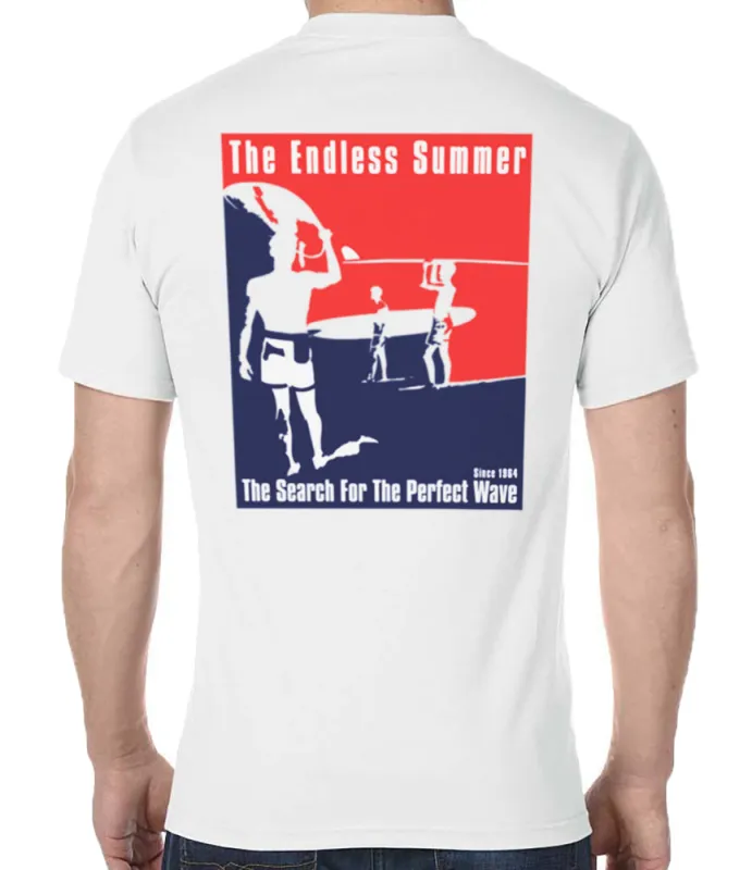 Endless Summer Red, White, and Blue Poster T-Shirt made by Malibu Shirts