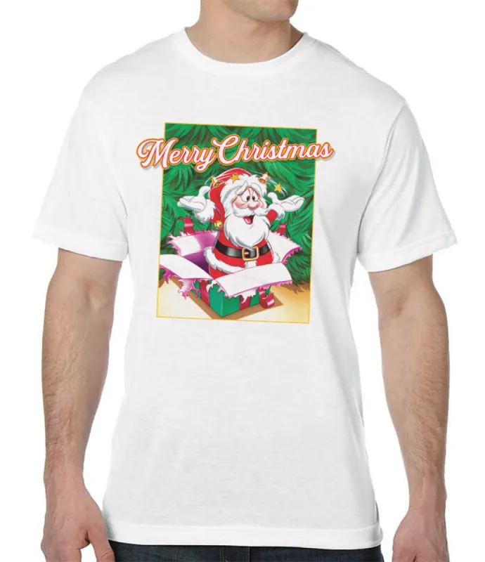 Santa in the Box T-Shirt made by Malibu Shirts