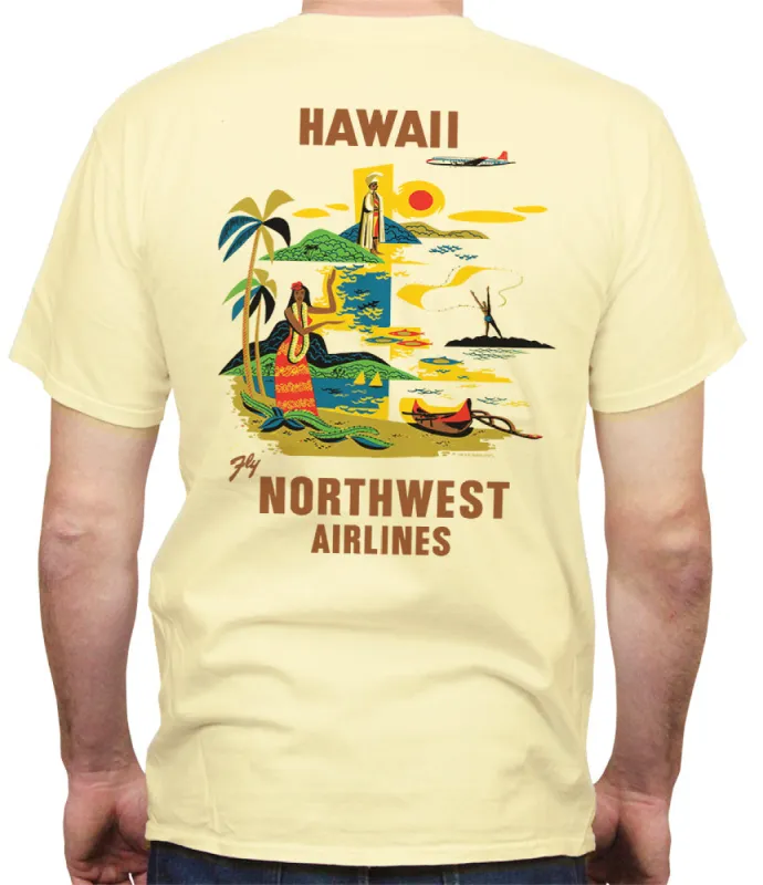 Fly Northwest to Hawaii Retro T-Shirt sold by Malibu Shirts