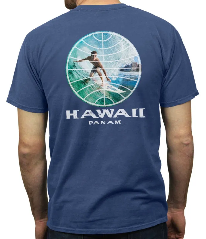 Pan Am Globe Surfer Men's T-shirt sold by Malibu Shirts