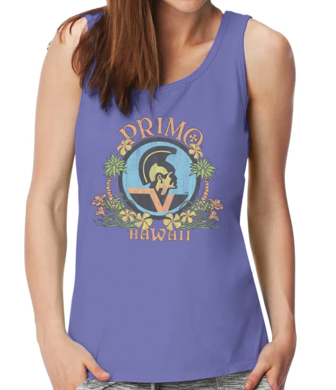 Primo Palms Women's Tank Top sold by Malibu Shirts