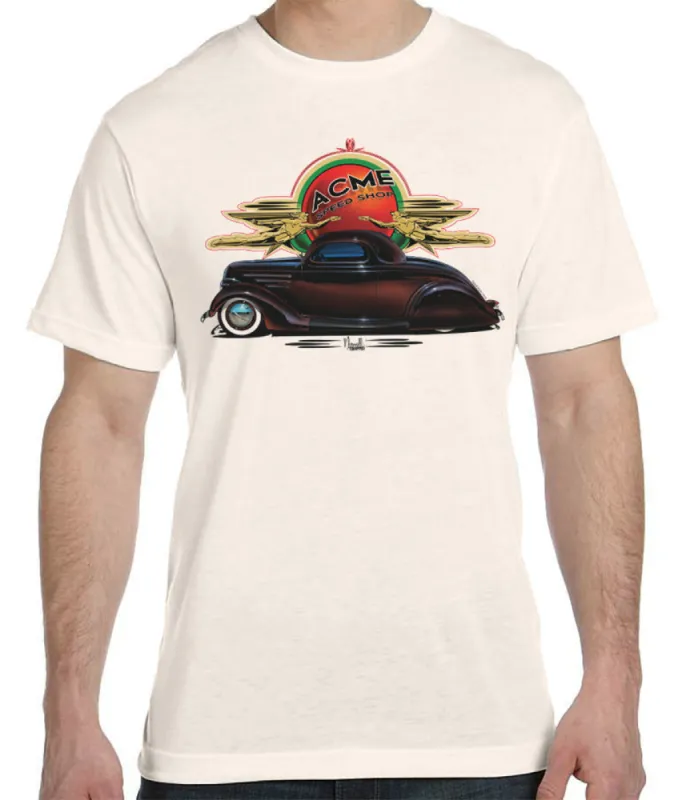 Acme Speed Shop 1936 3-Window T-Shirt sold by Malibu Shirts