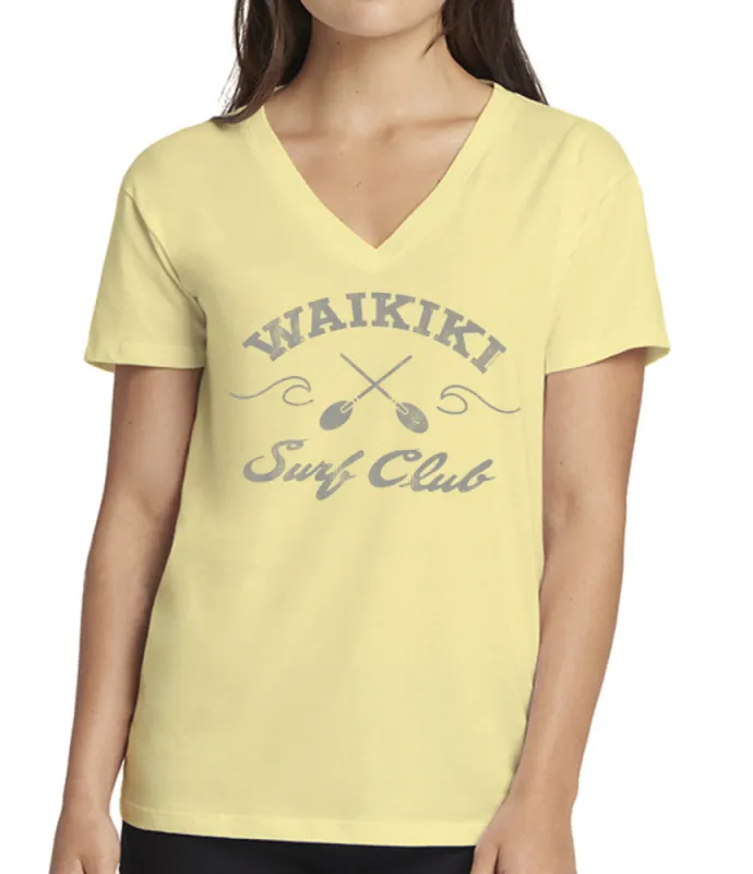Waikiki Surf Club V-Neck T-Shirt sold by Malibu Shirts
