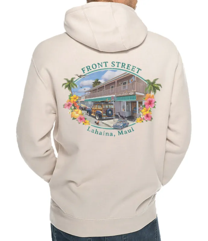 Front Street Lahaina Maui Hoodie sold by Malibu Shirts
