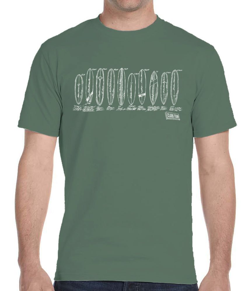 Clark Foam Surfboards Men's Shirt sold by Malibu Shirts
