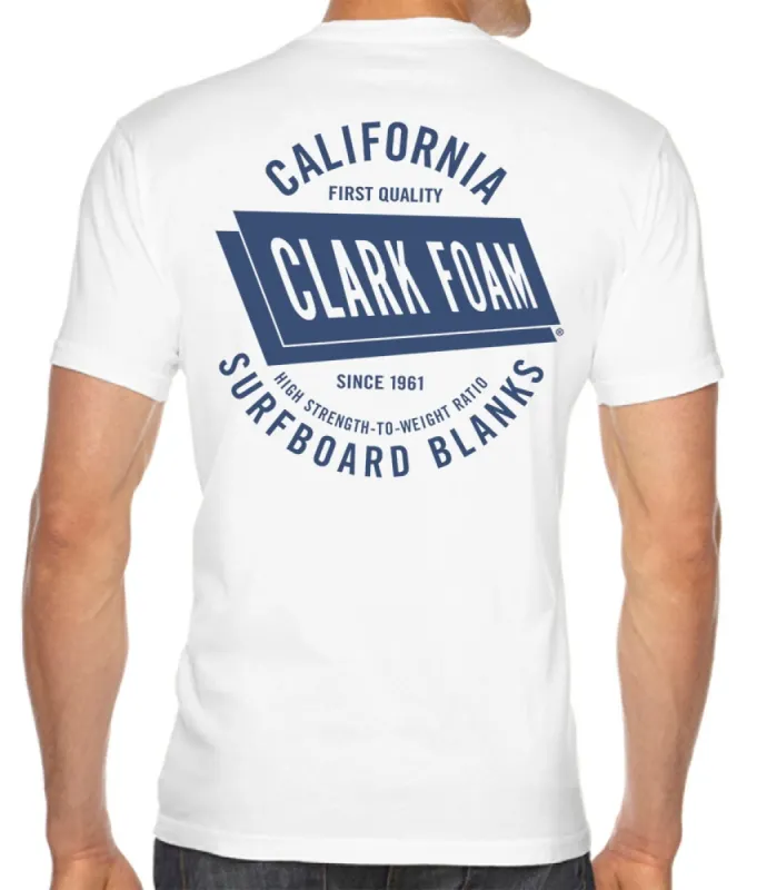 Clark Foam CA Blanks Men's T-Shirt made by Malibu Shirts