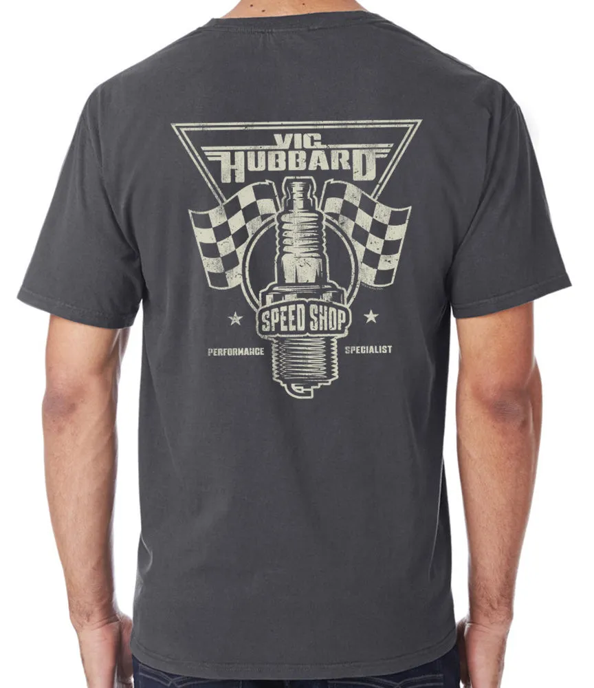 Vic Hubbard Spark Plug T-Shirt sold by Malibu Shirts