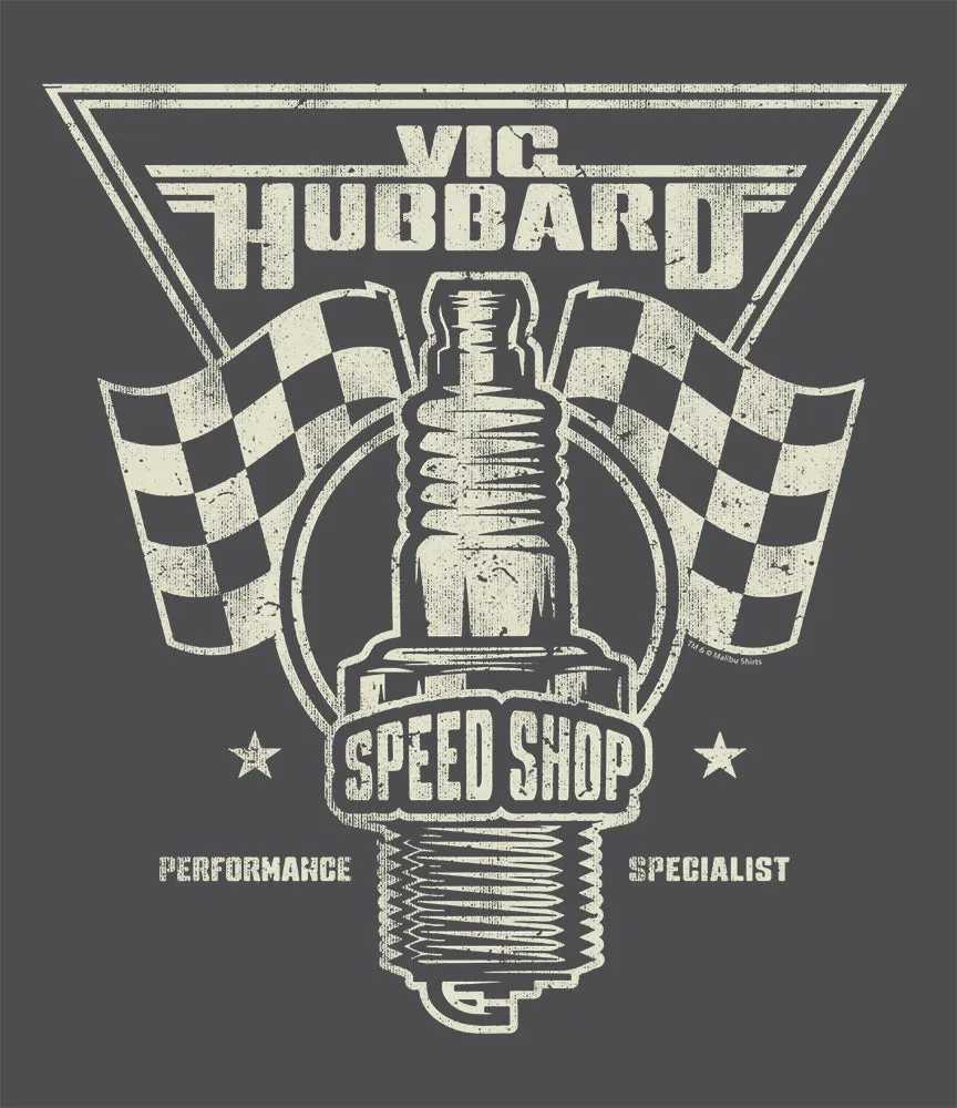 Vic Hubbard Spark Plug T-Shirt sold by Malibu Shirts product image thumbnail 2