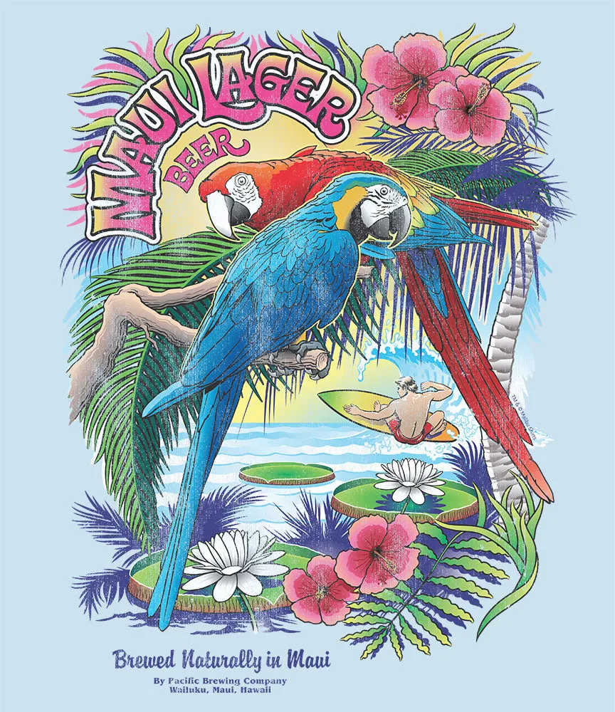 Maui Lager Parrots T-Shirt sold by Malibu Shirts product image thumbnail 2