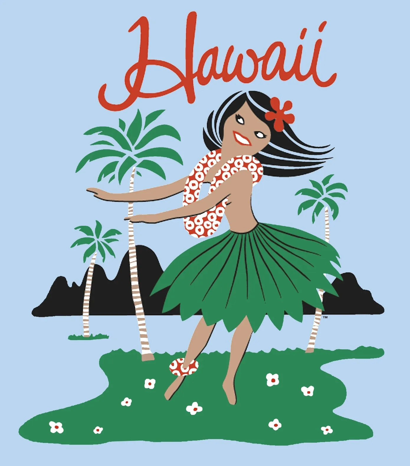 5 &10 Hula Girl Women's T-Shirt sold by Malibu Shirts product image thumbnail 3