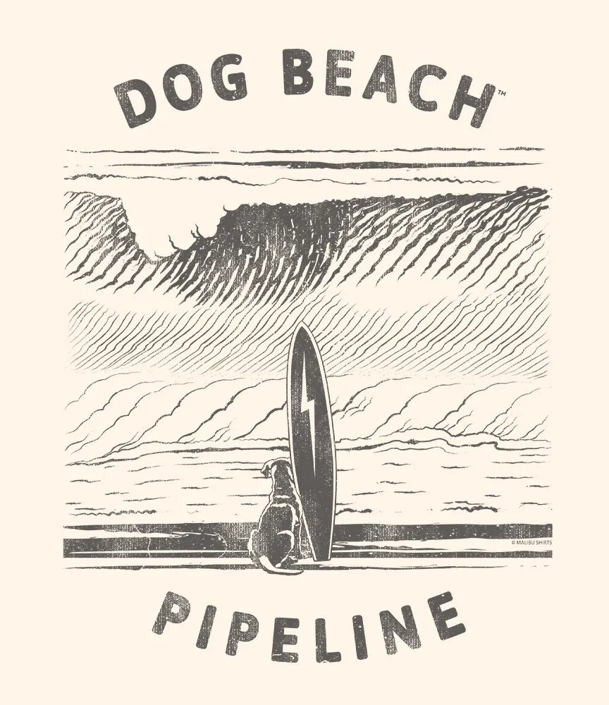 Dog Beach Pipeline T-Shirt sold by Malibu Shirts product image thumbnail 2