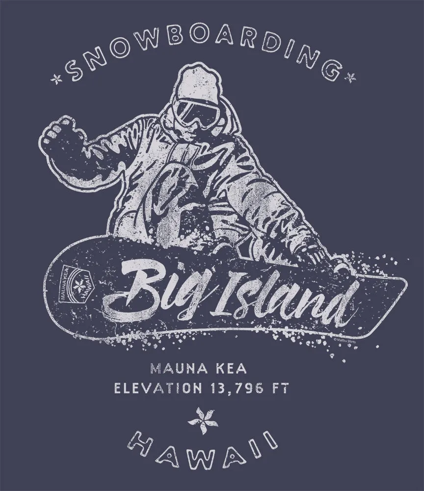 Big Island Snowboarder Long Sleeve T-Shirt sold by Malibu Shirts product image thumbnail 2