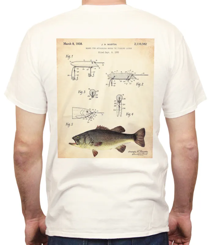 Martin Bass Lure Patent T-Shirt sold by Malibu Shirts