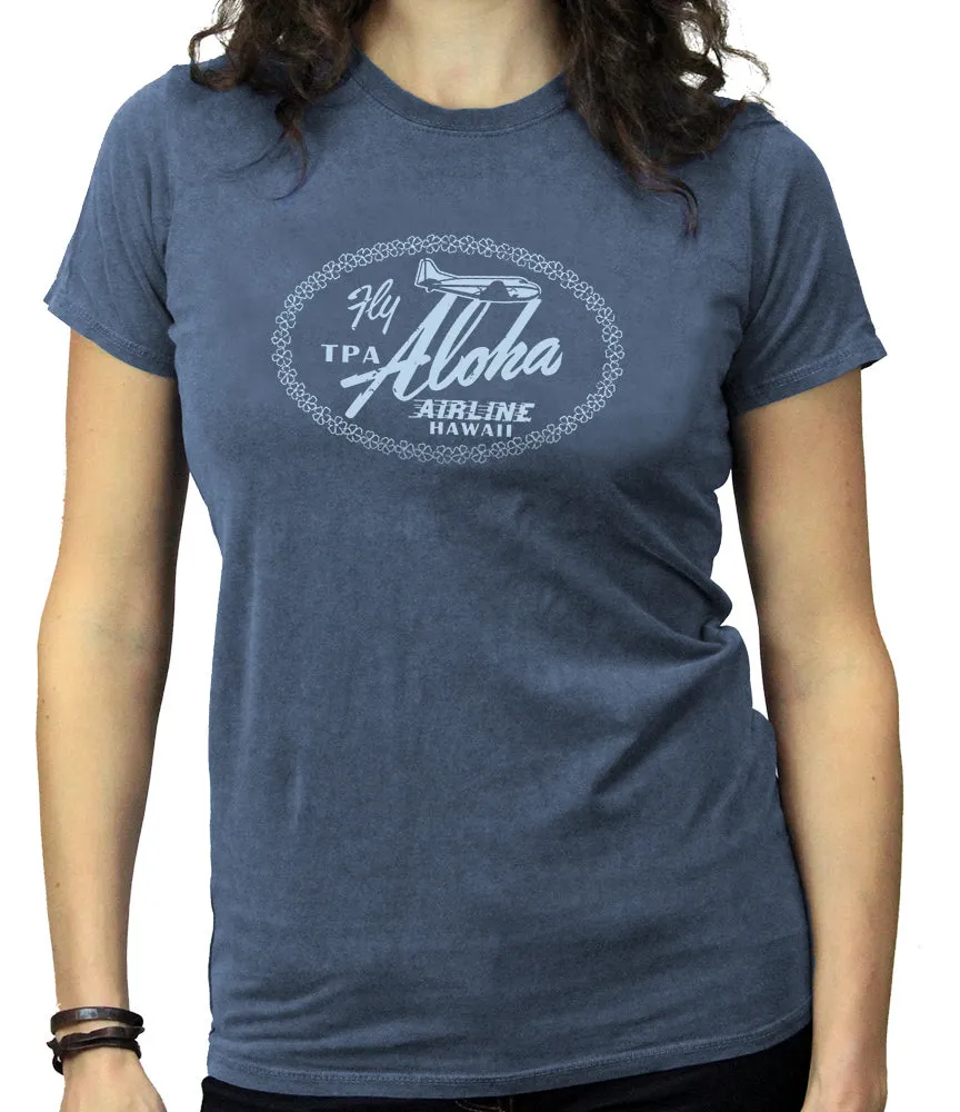 Aloha Airlines TPA Women's T-Shirt sold by Malibu Shirts