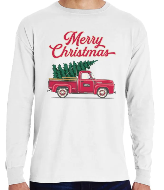 Christmas Tree Truck Long Sleeve T-Shirt sold by Malibu Shirts