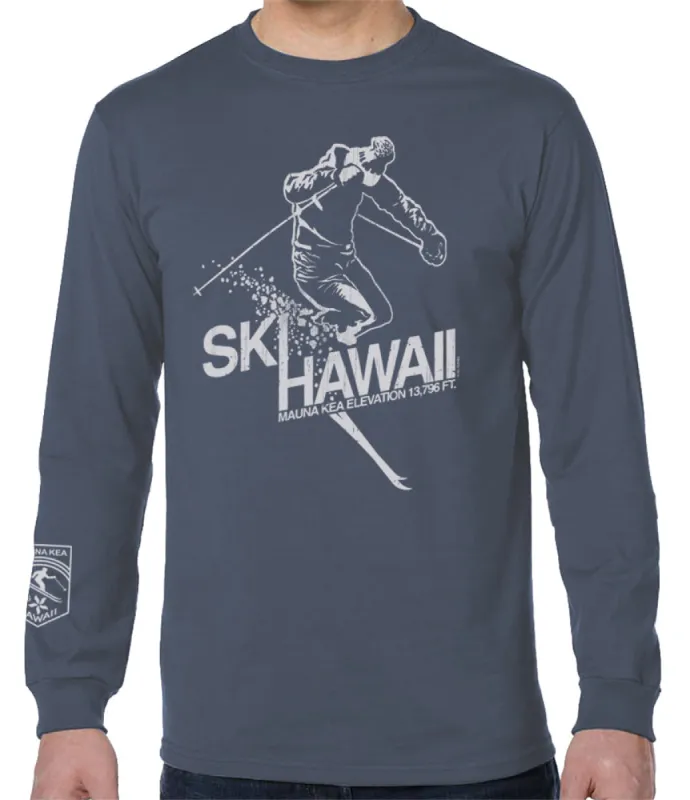 Ski Hawaii Long Sleeve T-Shirt sold by Malibu Shirts